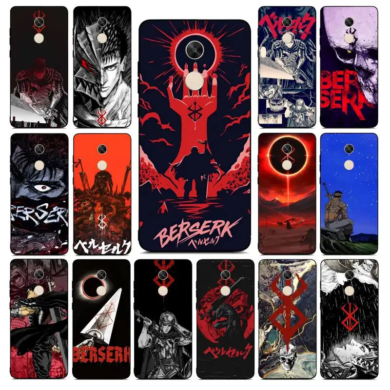 

Anime Berserk Guts Phone Case for Redmi Note 8 7 9 4 6 pro max T X 5A 3 10 lite pro