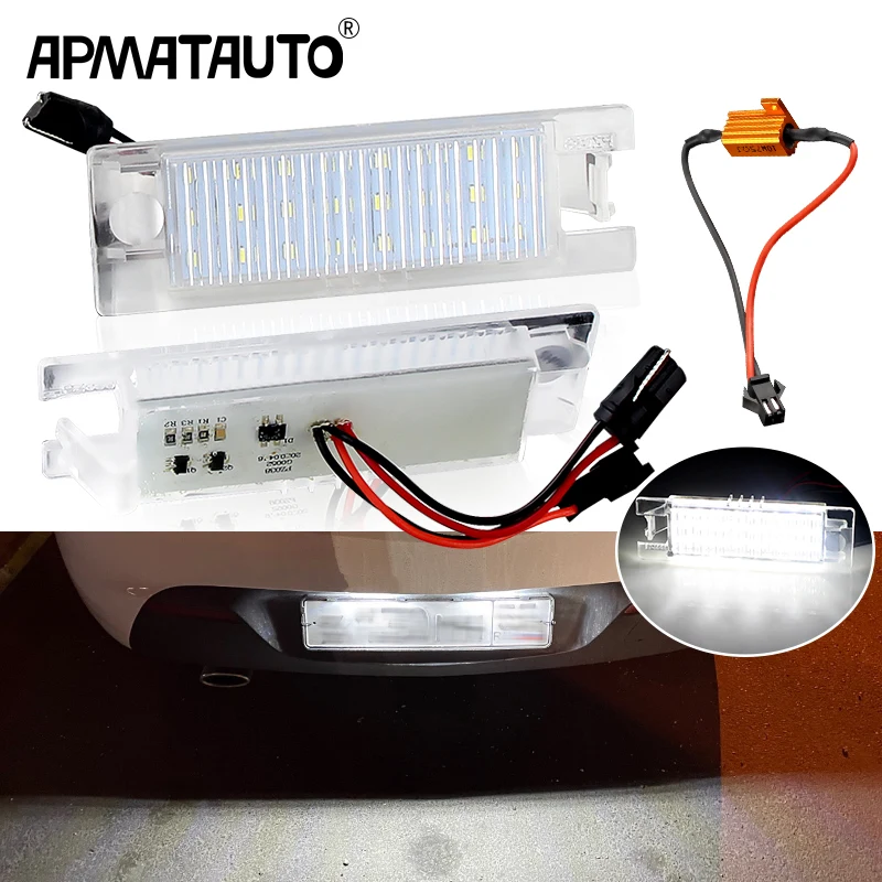 

2 шт. для Alfa Romeo 147 156 159 166 Brera Giulietta Mito GF Spider CANbus светодиодный номерной знак освещение авто Замена