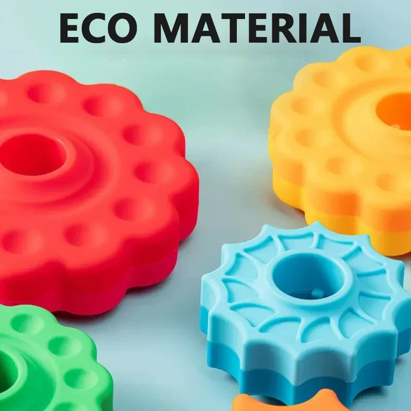 Детская развивающая Радужная спиннинговая башня игрушка забавная