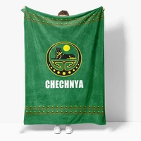 green chechnya independent republic national flag 3d blanket adults fashion bed thin quilt home office washable flannel blanket