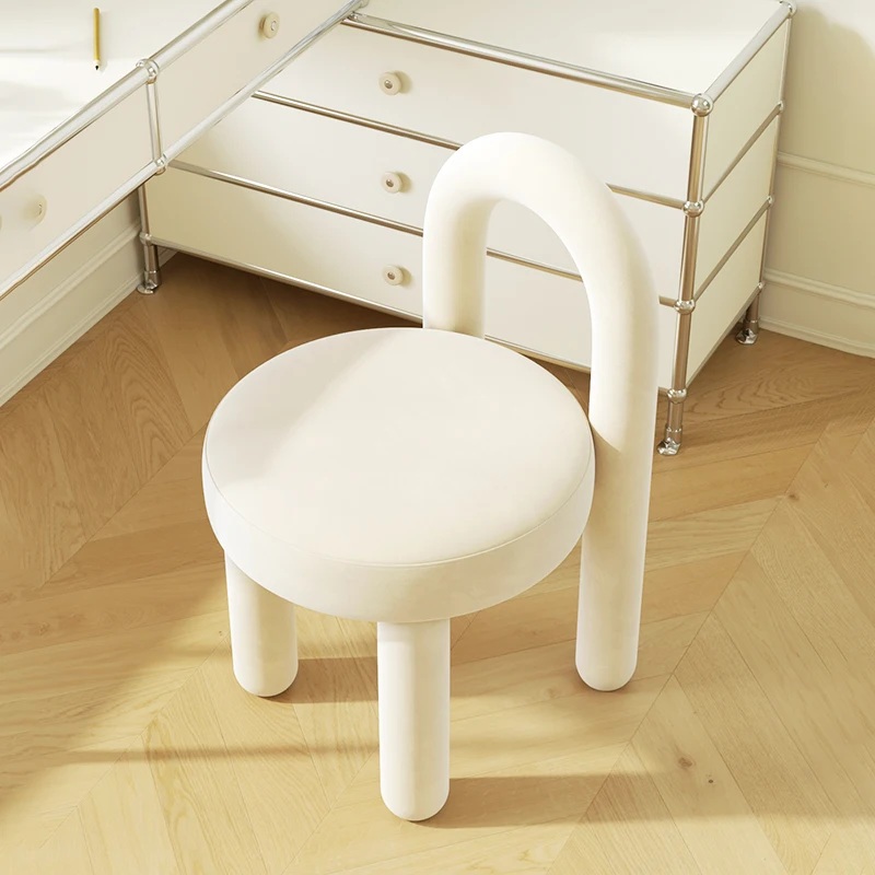 

Качественный тканевый стул под раковину, модный роскошный туалетный стул, домашняя мебель, сильный подшипник, металлическая рама, обеденный стул, спинка, стул