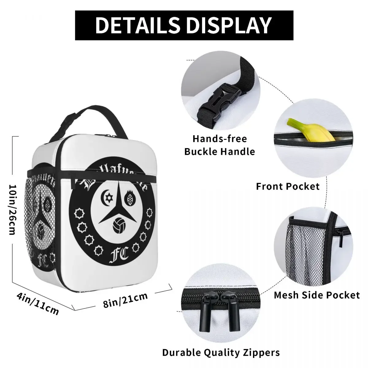 Dellafuente Готическая Термоизолированная Сумка Для Обеда Портативная Женская