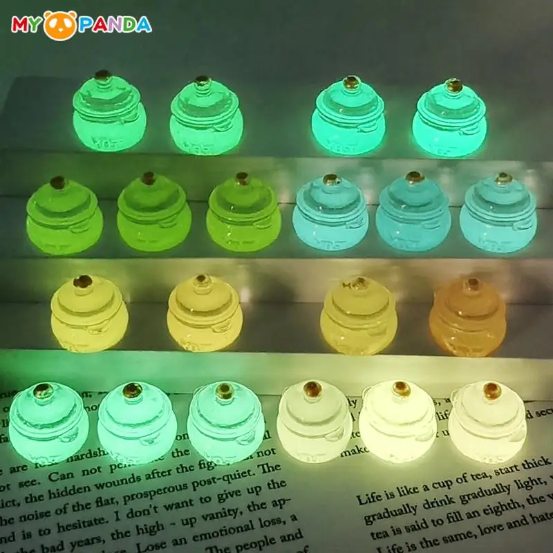 

5 шт., миниатюрные светящиеся аксессуары для кукольного домика, 8 цветов