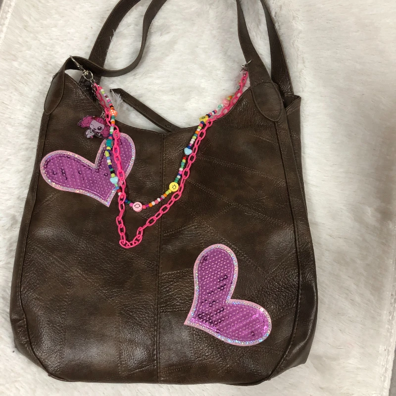 Винтажная повседневная женская сумка Y2k в стиле Харадзюку сумочки через плечо