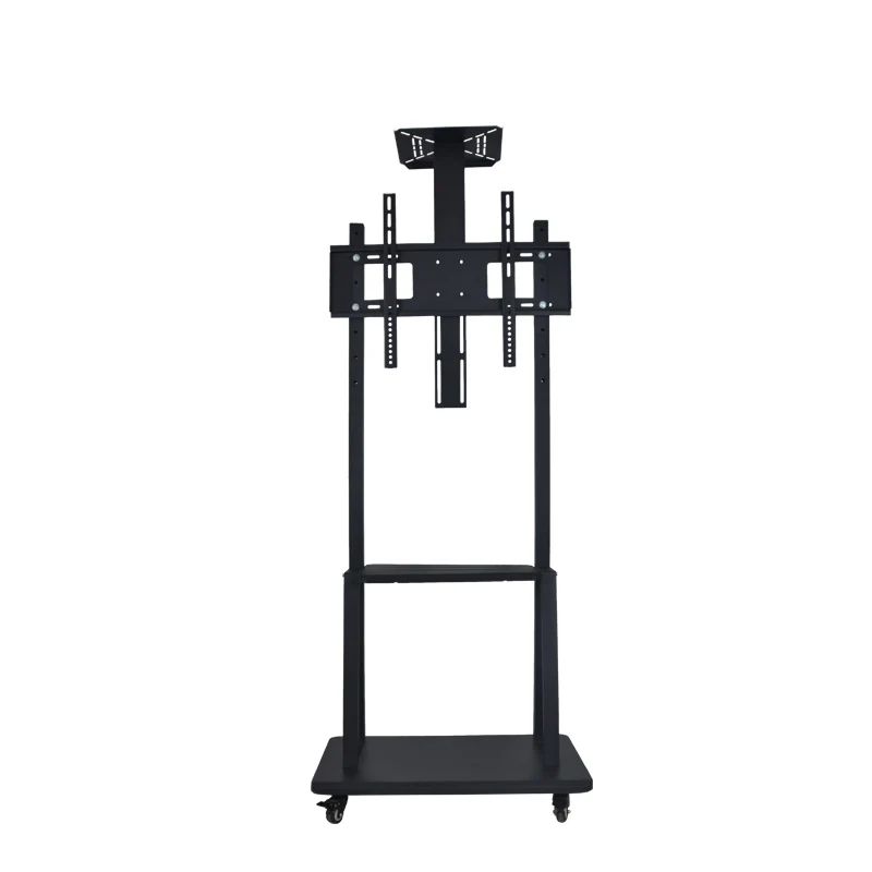 

Mobile TV trolley Height Adjustable VESA 600*400mm TV Cart Bracket Monitor Floor Stand