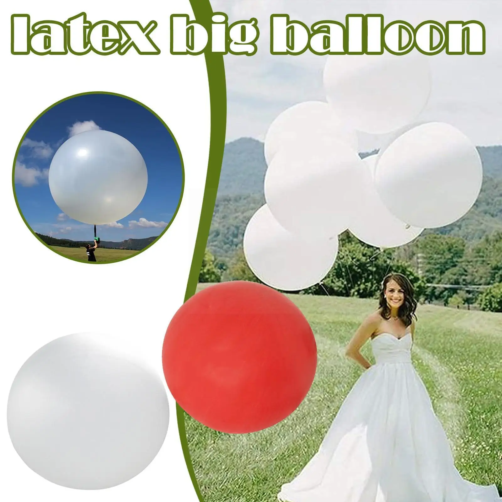 

96 Inch Round Latex Balloon Big Balloon For Game Funny Hot Balls Birthday Balloons School Bridal Accessories Birthday Party U0c7
