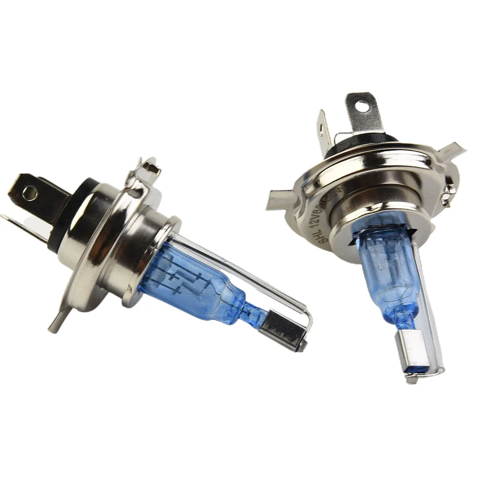 

Headlight Light Bulb 12V 2pcs 55W Bright Components Good Light Transmission H4 HID Modified Replacement Scooter