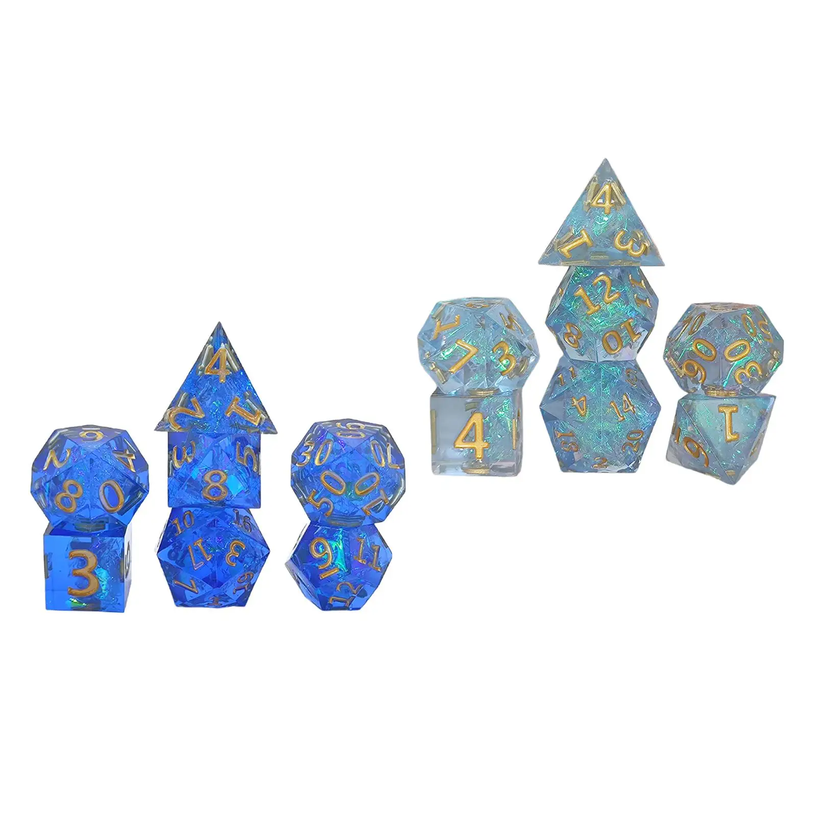 

7 Side Polyhedral Kit Educational Toys Party Supplies Digital for Teens
