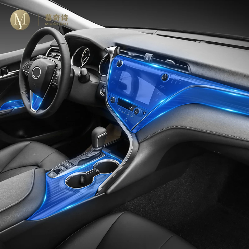 

For Toyota Camry 2018-2020Car Interior Center console Transparent TPU Protective film Anti-scratch Repair film Accessories Refit
