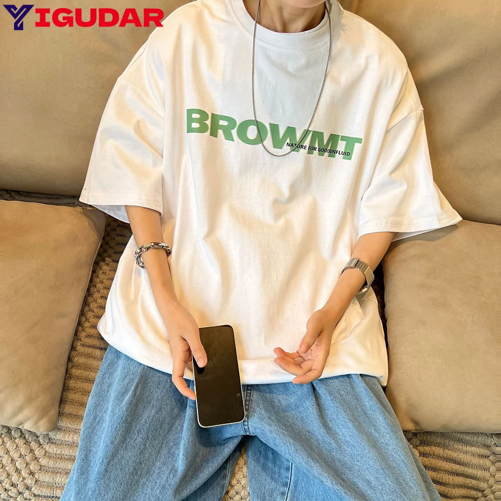 

Футболка мужская летняя с коротким рукавом и круглым вырезом