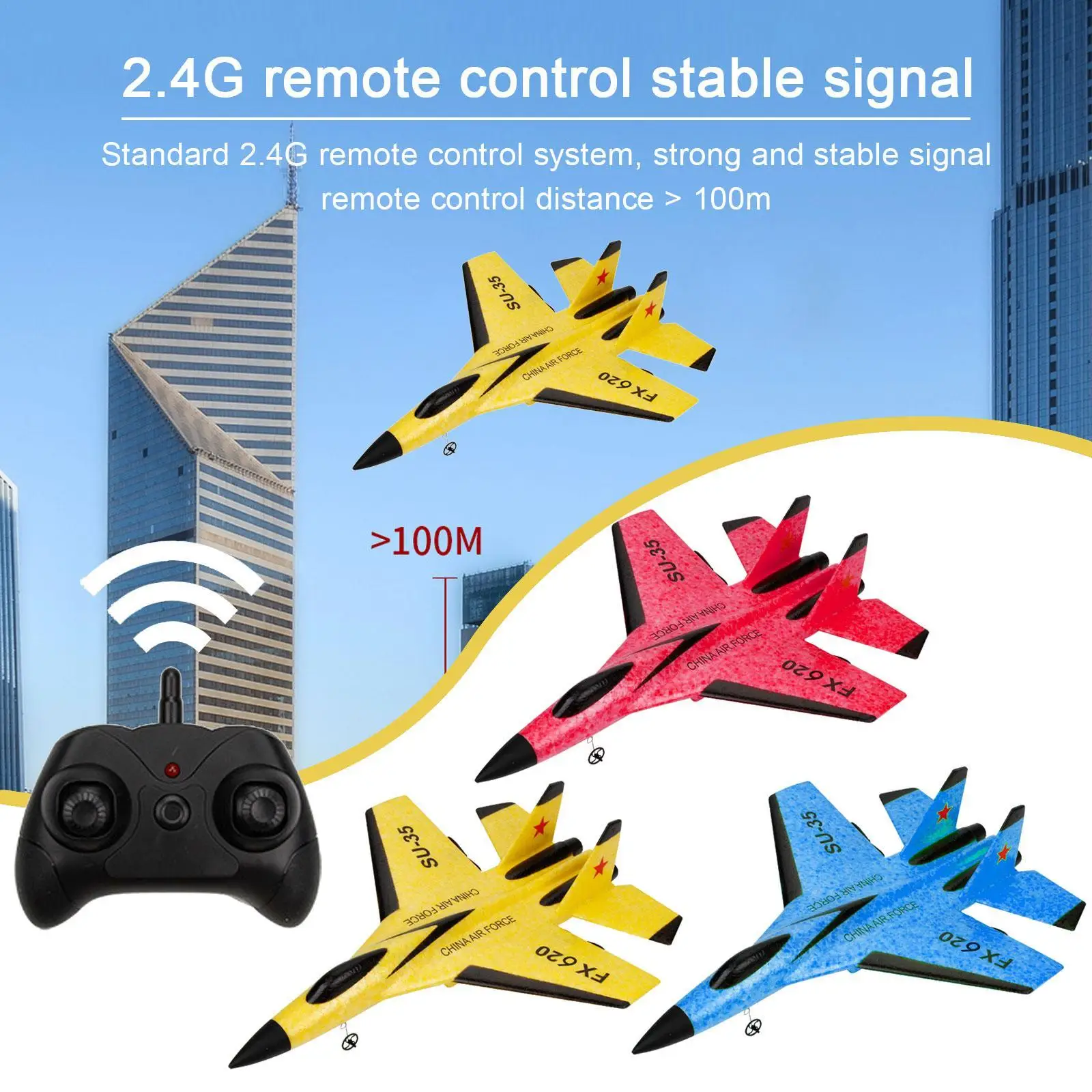 

SU-35 Remote Control Airplane 2.4G RC Drone Glider Plane Radio Control Aircraft Flying Model EPP Foam Plane Toy RC Toys For kids