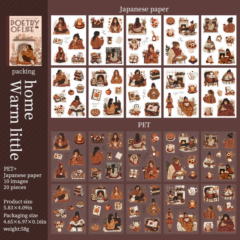 

Набор наклеек Poetic Life Vintage Character