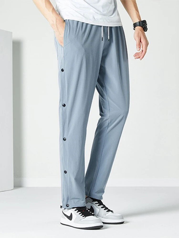 

Fast dry summer Men's tennis pants Sports side of the breathing button