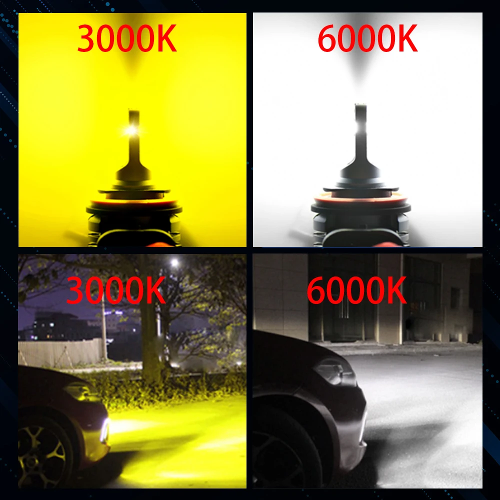 2 шт. лампы для передних фар 9005 лм 12 В 9006 К 6000