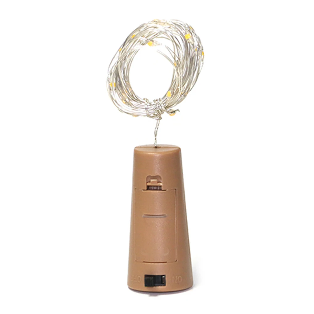 

20LED Wine Bottle Lamp Cork Shaped DIY String Lights for Party Christmas