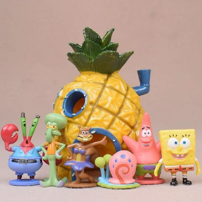 SpongeBob Anime Character Models SquarePants Fish Tank Ornam