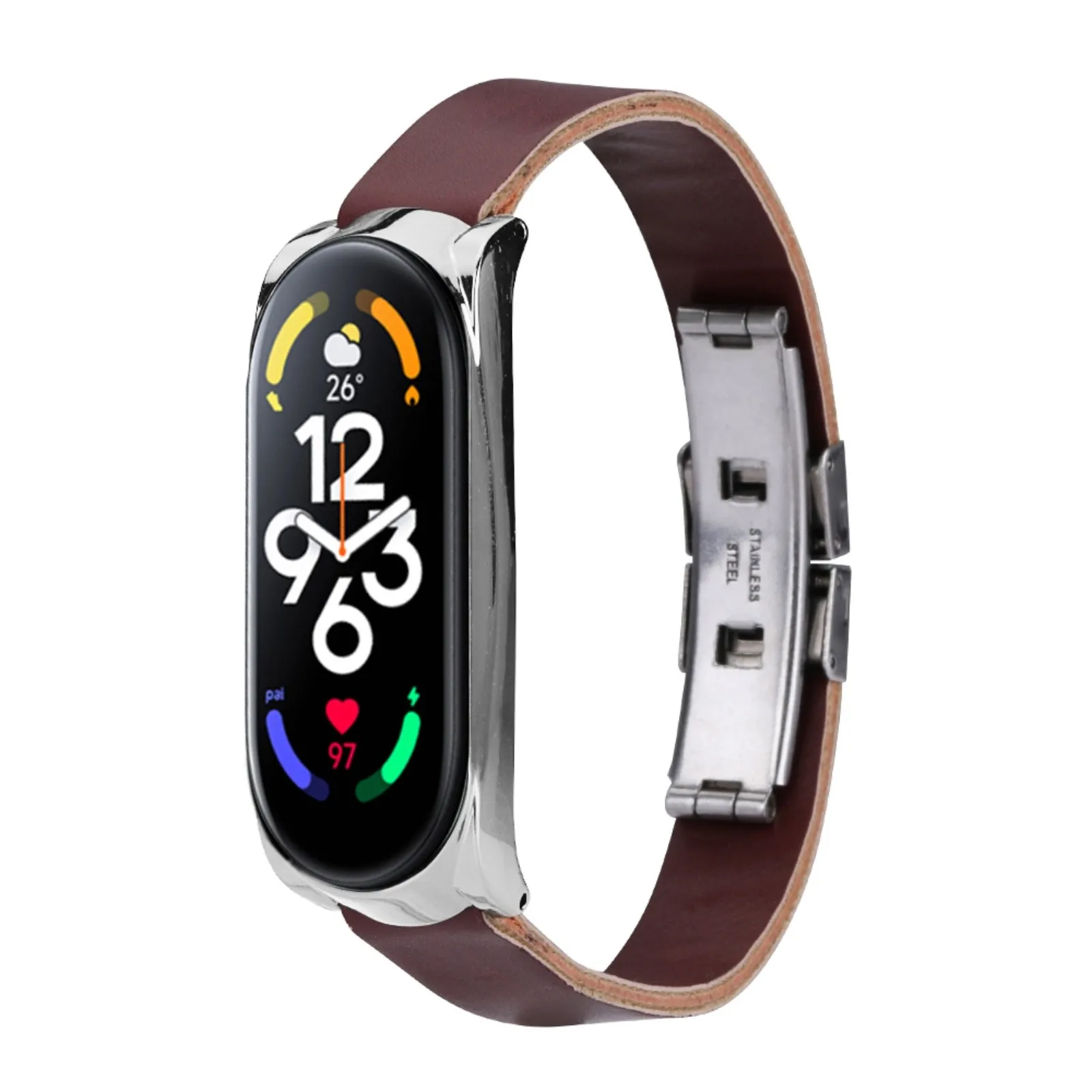 

Suitable For Xiaomi Mi Band 7/7 NFC Buckle Shell Double Press Butterfly Buckle Simple Version Black Replacement Wristband