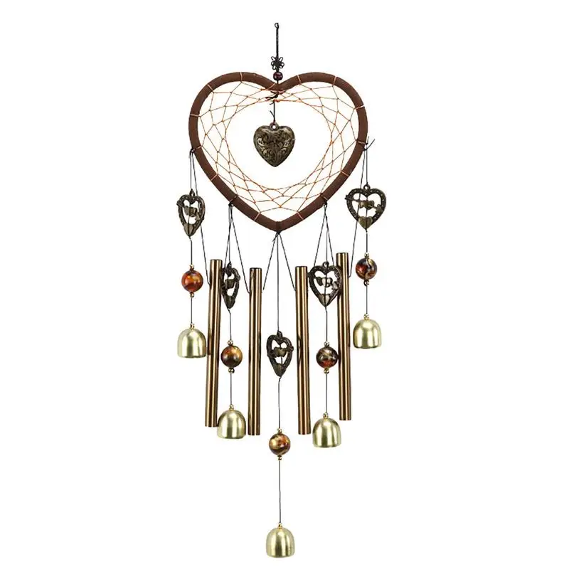 

Wind Chimes Dream Catcher Wind Chimes Indoor Hearts Windchime Indoor Dream Catcher for Garden Yard Patio Home Room Craft Gifts