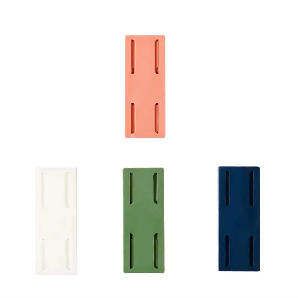 

1pcs Home Cable Wire Organizer Racks Wall-mounted Socket Storage Holder Cable Seamless Strip Hold Traceless Desktop Socket Fixer