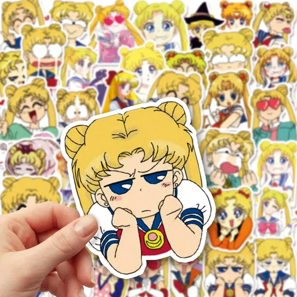 10/20/40pcs Cartoon SAILOR MOON Stickers Anime Graffiti Moto