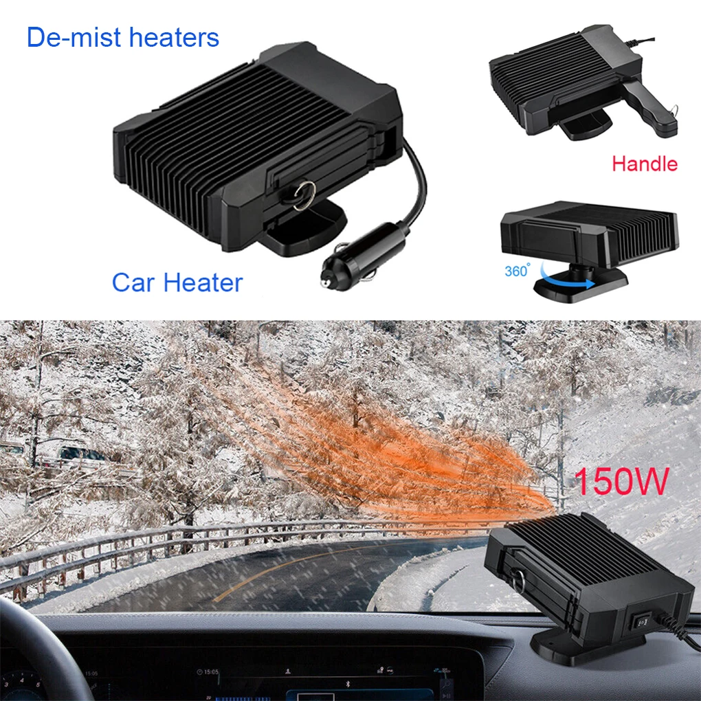 

Universal 150W Car Interior Electric Heater Windshield Defogger Windscreen Demister Heating Fan Automotive Automobile