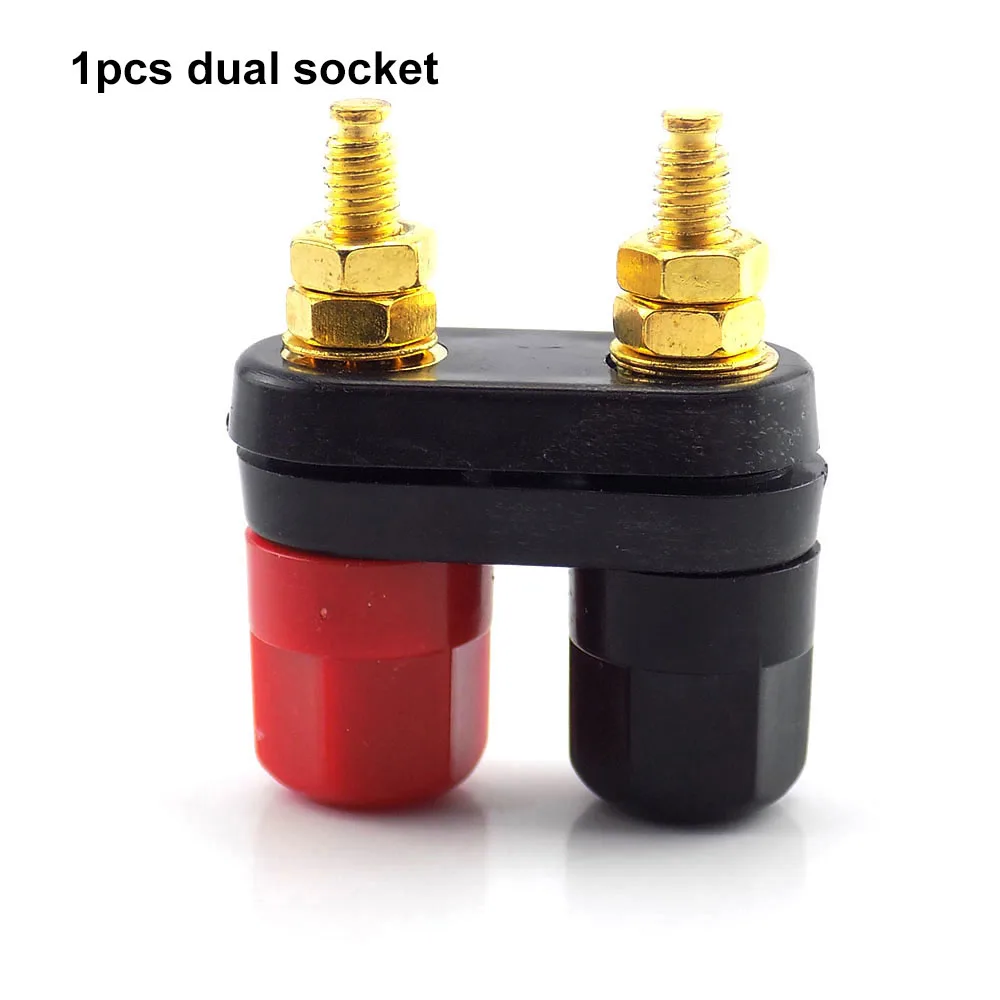 

Банановые вилки 4 мм, красный/черный, пара