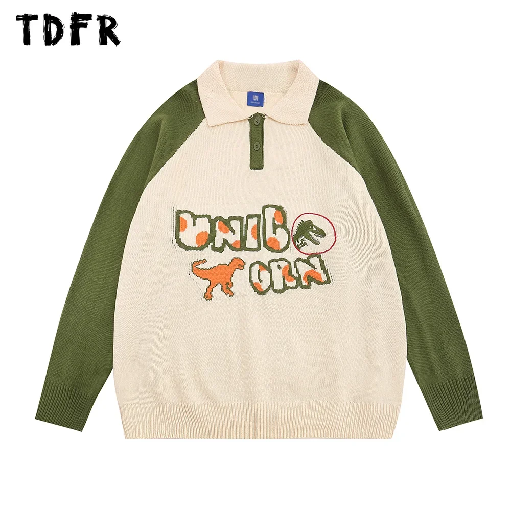 

Мужской вязаный жаккардовый свитер с длинным рукавом реглан