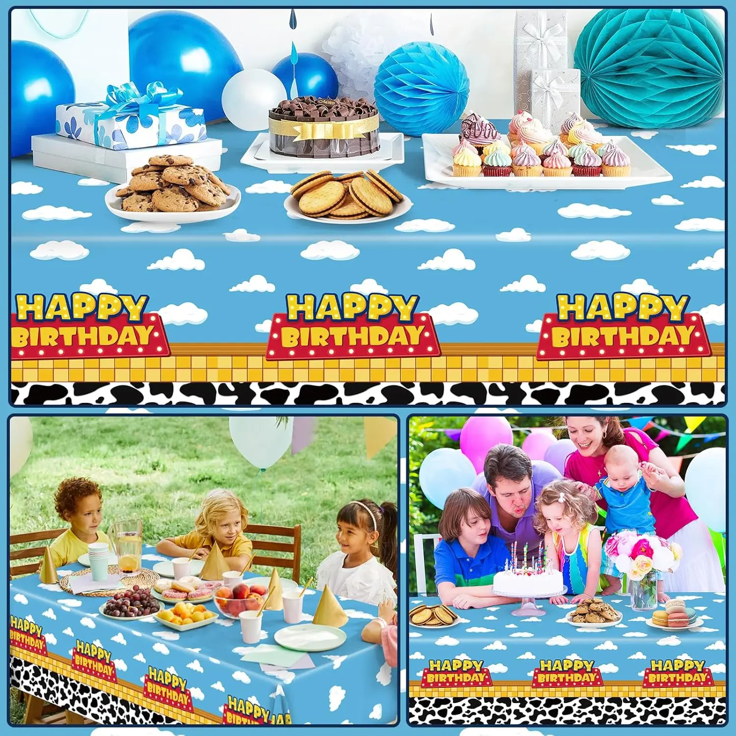 Скатерть из Истории игрушек Disney одноразовая скатерть для стола декор на день