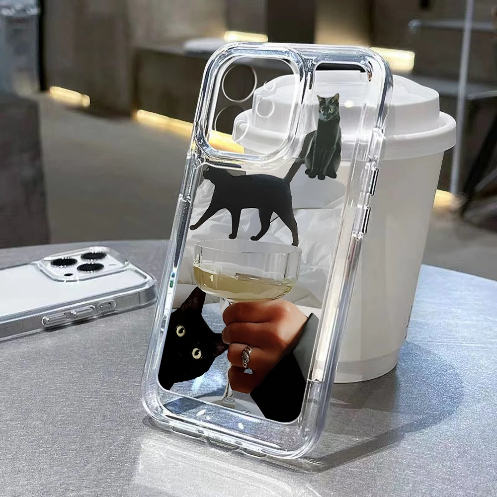 Black White Star INS Y2K Phone Case For Xiaomi Redmi Note 10 Pro Case Mi  12 Lite 13 11T 12T Note 11 9 8 12 Pro Poco X3Pro Cover