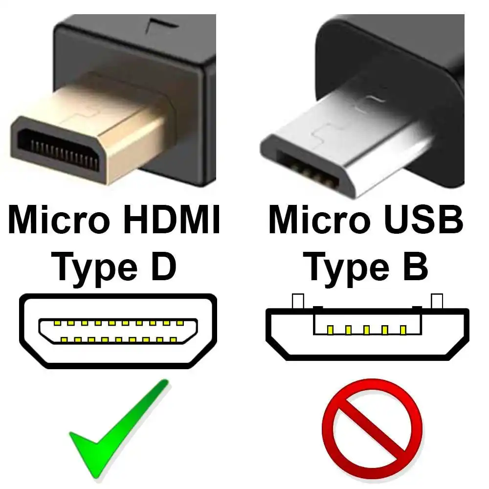 Адаптер HDMI 1 4 мама Micro Тип D папа черный портативный преобразователь видео 3D XHD 4K Full