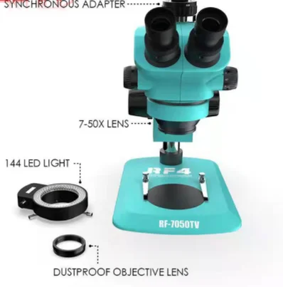 Регулируемый тринокуляр Rf4 RF-6565TV 7050TV 7-50X 6 5-65X