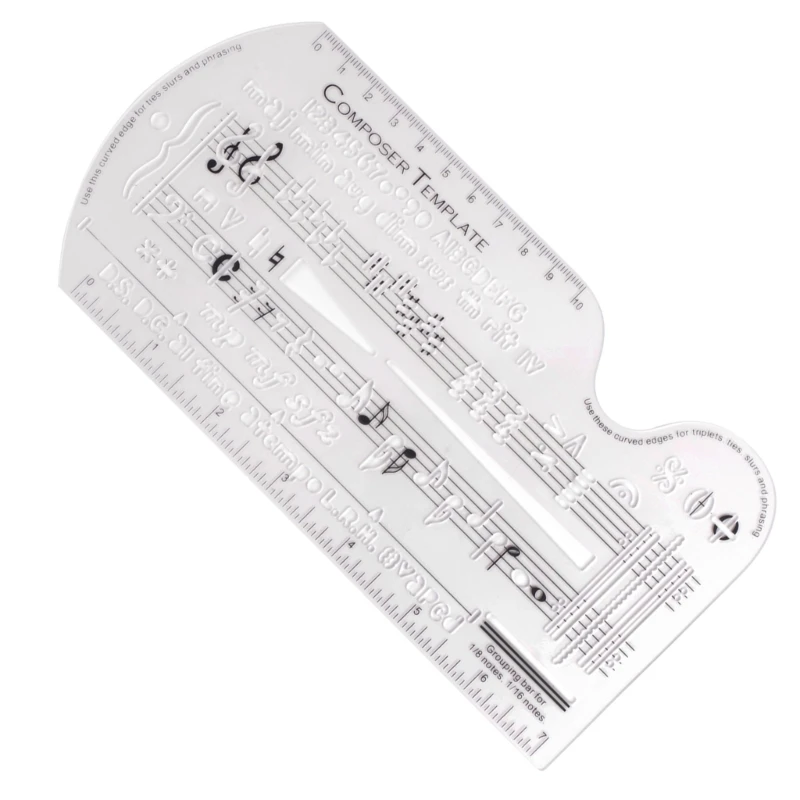 Y1UB Линейка для рисования персонала шаблон написания песен трафарет композитора