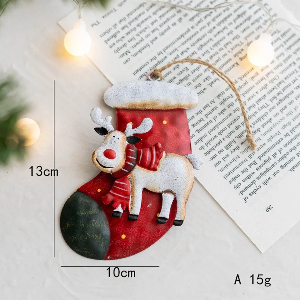 

Retro And Old Christmas Wrought Iron Angel Old Man Small Pendant Decoration Navidad Xmas Tree Hanging Decor For Home Pendant