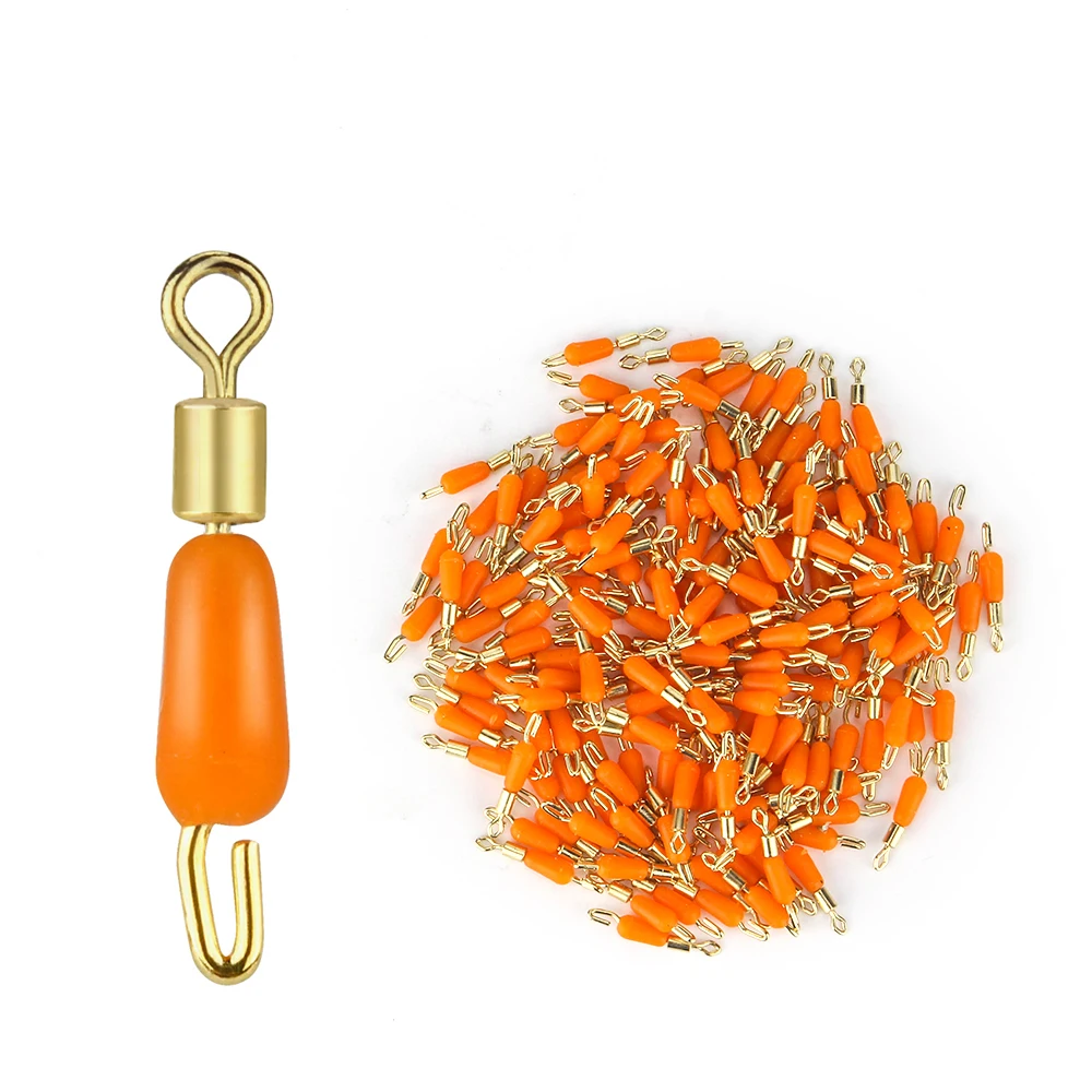 DNDYUJU 100pcs Bearing Swivel Fishing Hook Fast Connector Solid Rings Rolling Line Quick Link Carp Accessories | Спорт и развлечения
