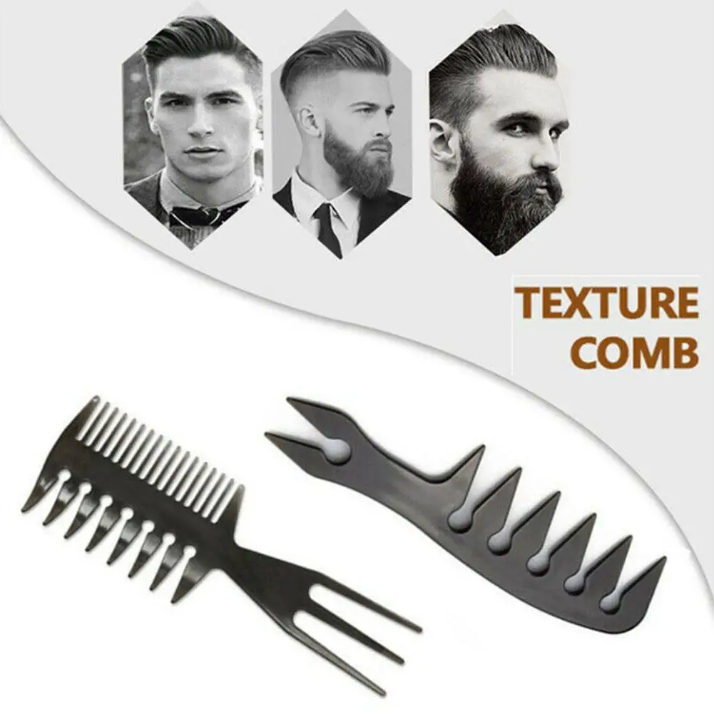 

Hair Brush Barber Double Side Tooth Combs Fish Bone Shape Hair Dyeing Cutting Coloring Brush Man Hairstyling Tool BEST