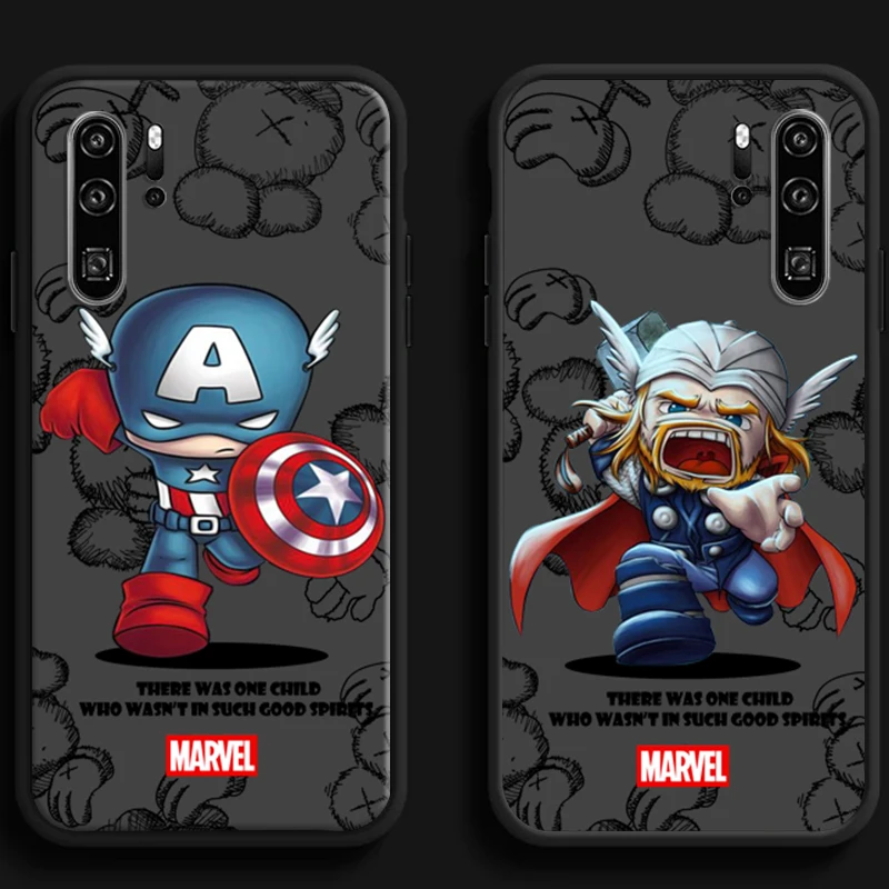 

Marvel Cartoon Spiderman Phone Cases For Huawei Honor P40 P30 Pro P30 Pro Honor 8X V9 10i 10X Lite 9A 9 10 Lite Carcasa Funda