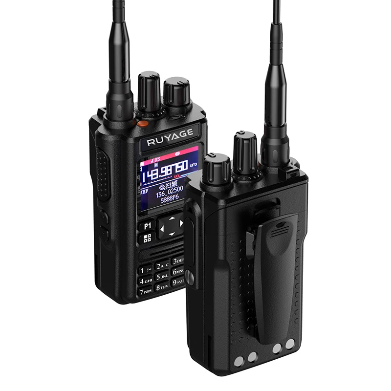 Tanie Ruyage UV9D GPS 6 Zespołów Amatorska Szynka Dwukierunkowa Radio 256CH Air Band Walkie Talkie VOX DTMF SOS Kolorowy Telewizor LCD Policja Skaner Lotnictwo