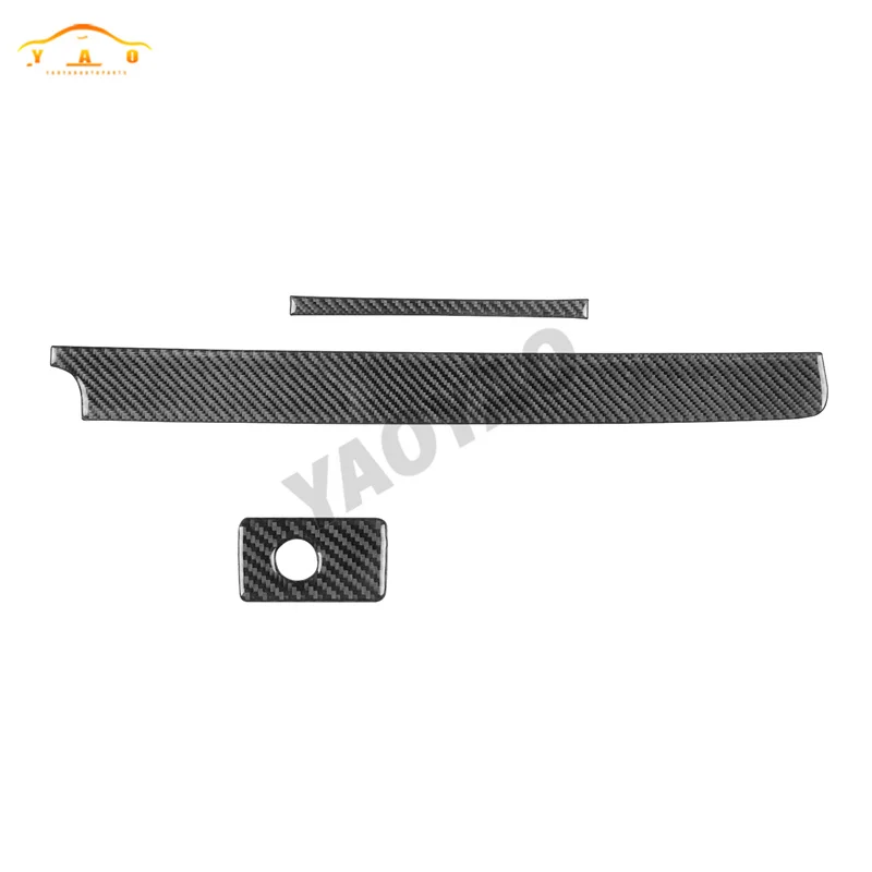 Фото Углеродное волокно для VW Volkswagen Passat B6 2006-2011, приборная панель, ручка перчаточного ящика, накладка на панель, аксессуары для салона автомобиля №3