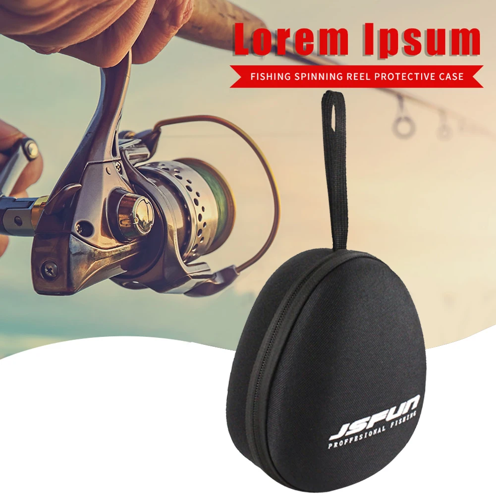 Reel Protective Case 600D Nylon Fishing Reel Protective Case Ventilation Lightweight with Hand Strap for Baitcasting Drum Reel