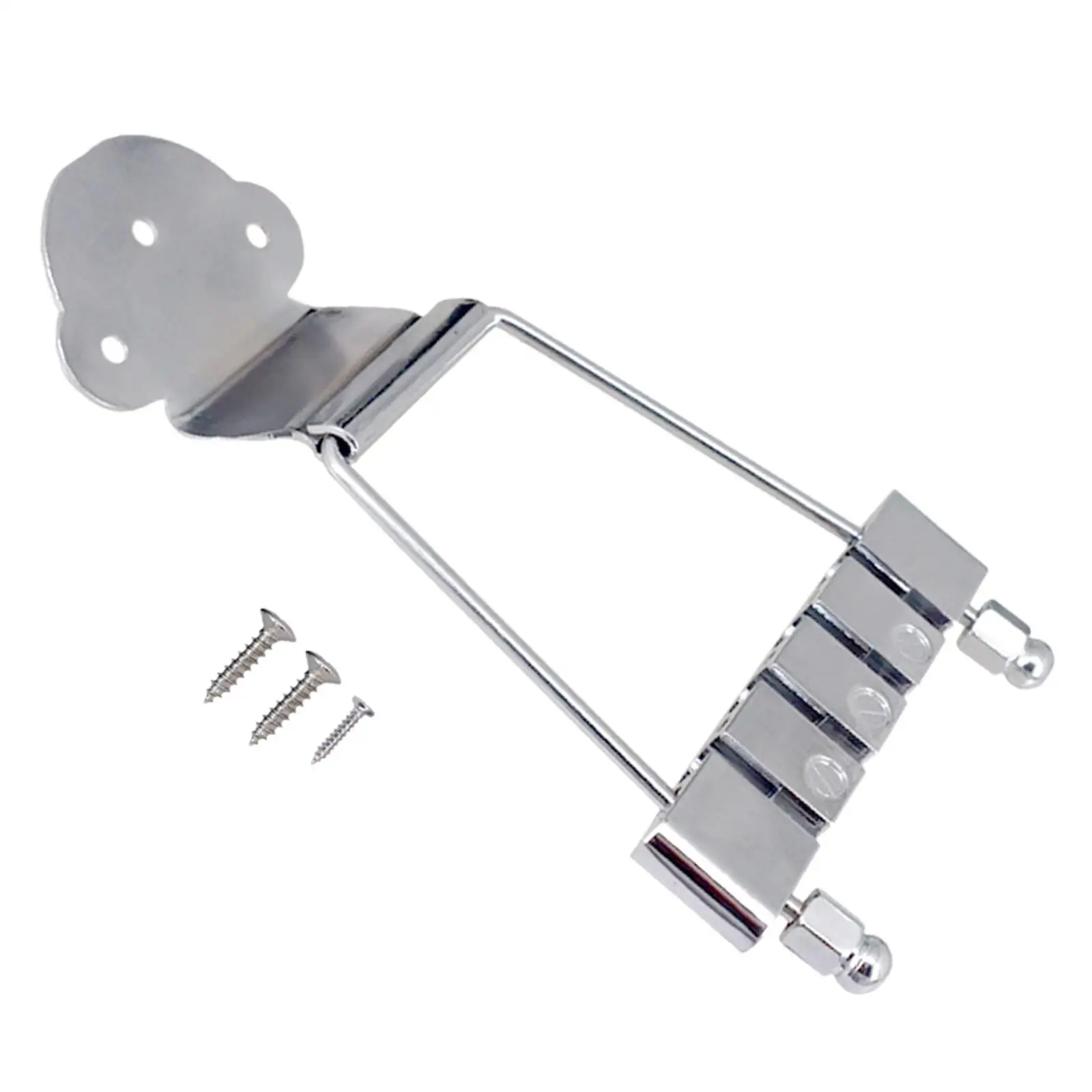 

Zinc Alloy Tailpiece Bridge with 3 Screws for 4 String Jazz Guitar