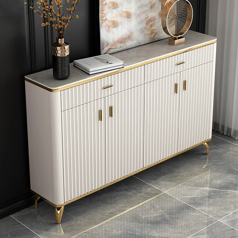 Скандинавские белые боковые панели Кухонные деревянные ящики для хранения