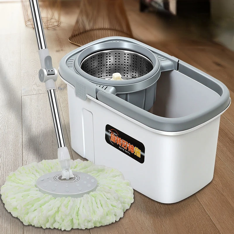 

Automatic Spin Mop Hand Free Household Wooden Floor Cleaning Microfiber Pads Floor Mops With Bucket Magic Bathroom Accessories