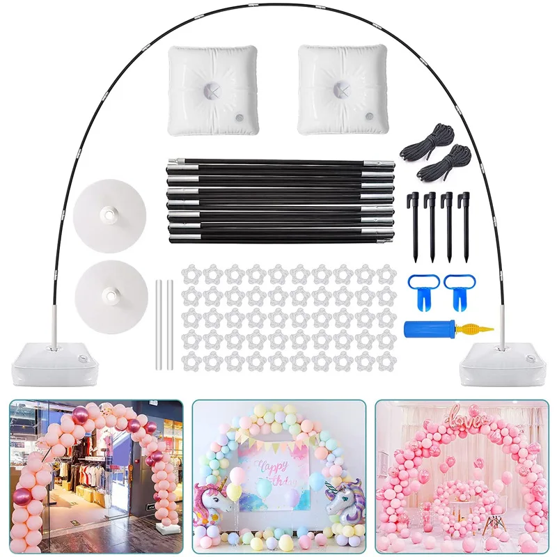 

Wedding Arch Oval Round Balloon Holder Fiber Rod Water Bag Base Arch Set Birthday Party Wedding Christmas Decor Balloon Holder