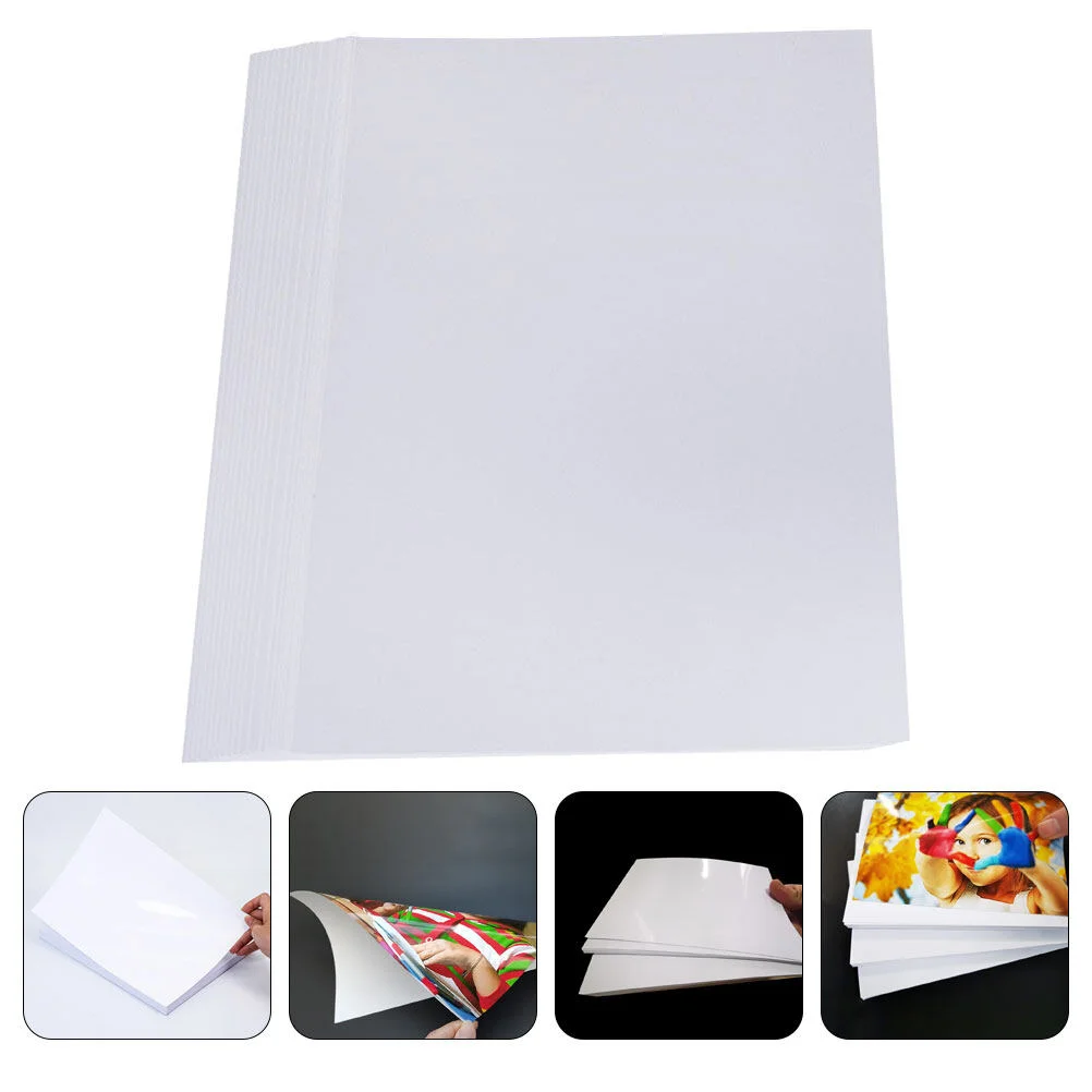 

20 Sheets Luster Daily Photographic Paper Glossy Papers Printing High Use Brochure