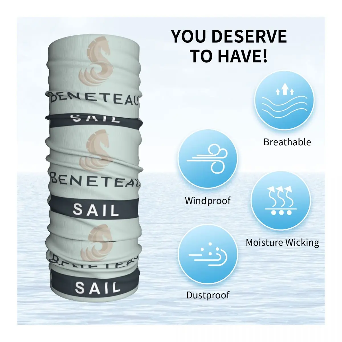 Пользовательские Beneteau парусная лодка яхта бандана зимняя утеплитель для шеи