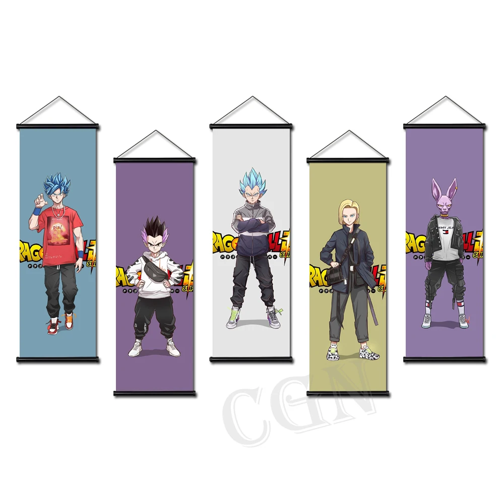 

Dragon Ball Z Super Saiyan Bulma Classic Japan Anime Poster HD Canvas Print Painting Hanging Scrolls Art Wall Picture Home Decor