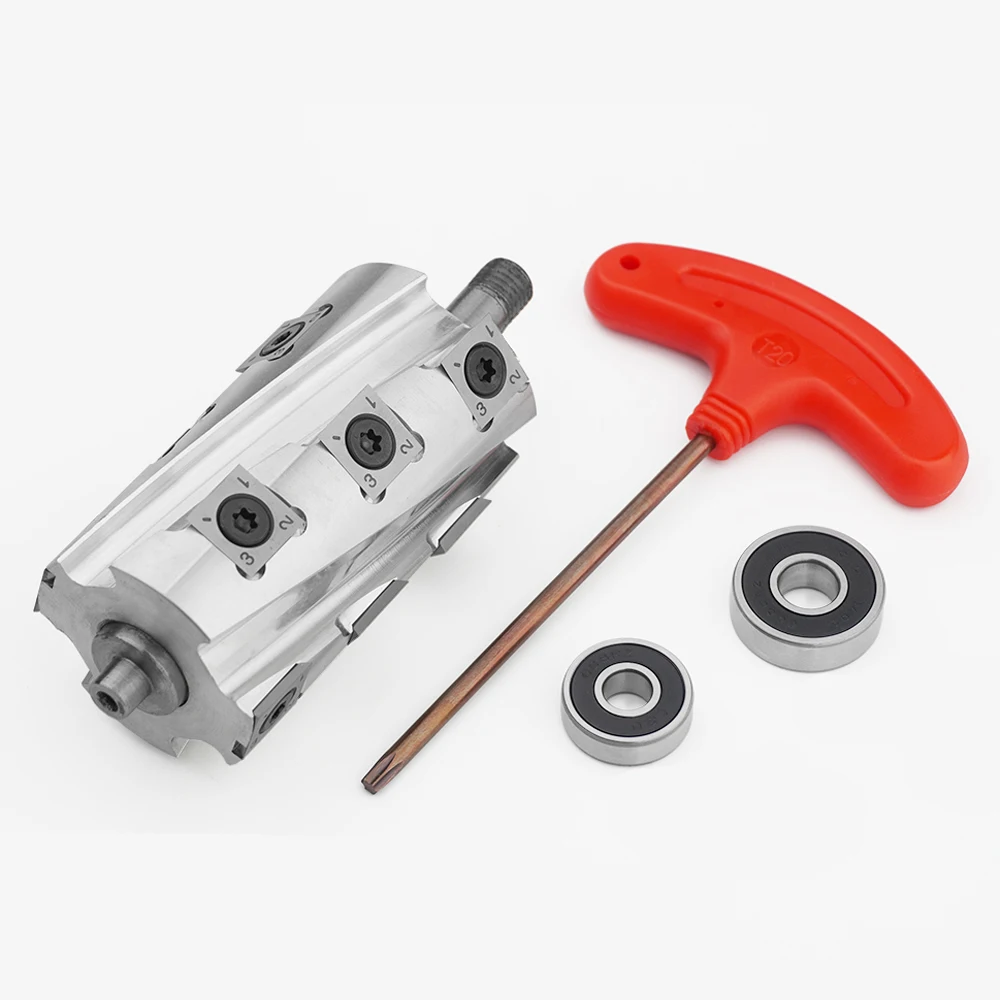 Электрический строгальный станок спиральный нож для деревообработки головной