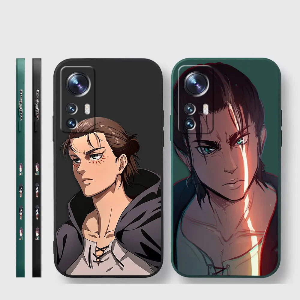 Phone Case For Xiaomi 13 12 12T 12S 11 11T 10 10S 9 8 Pro Ultra Lite Case Funda Cqoue Shell Anime A-Attack O-On T-Titan E-Eren