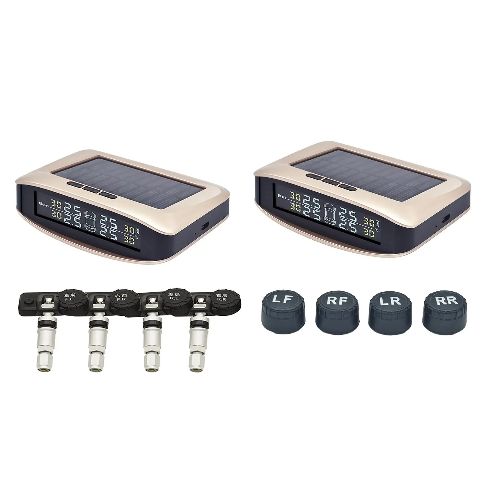 

Solar Power TPMS Tire Pressure Monitor System Fit for Trucks Campers Safe Driving