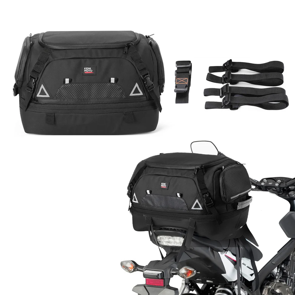 Motorcycle Tail Bag 42L For BMW R1200GS R1250GS F850 F750 GS Adventure 2022 Waterproof Back Seat Luggage Saddlebag Tool Bags